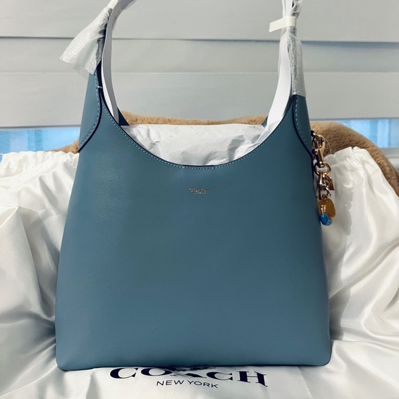 Authentic Coach Brooklyn Bag size 28 in Blue - Picture 9 of 10